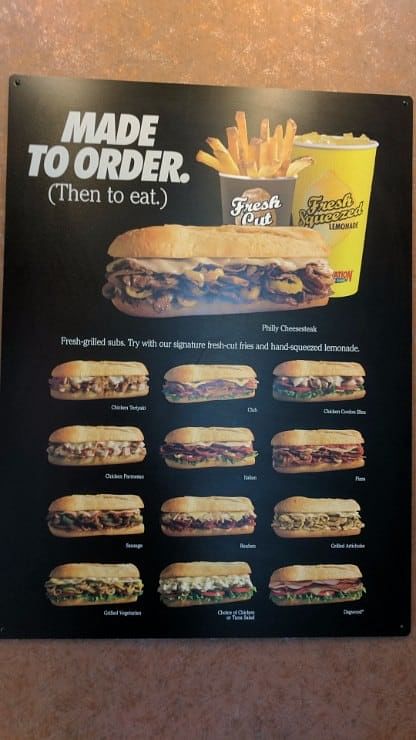 Penn station outlet menu